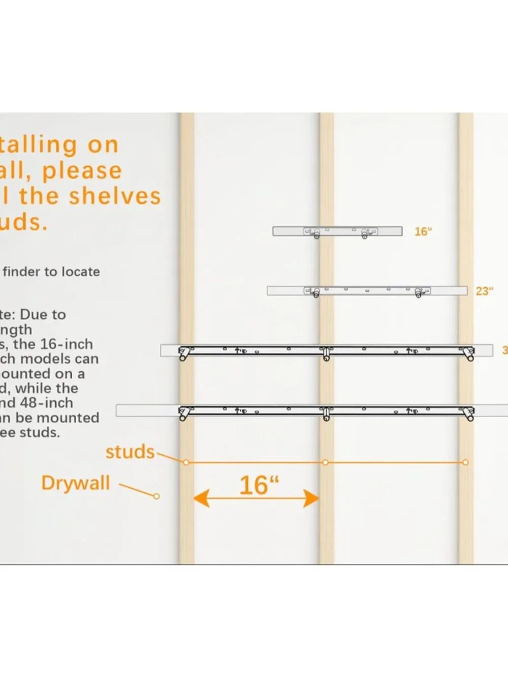 Durable Floating Shelves 22.5